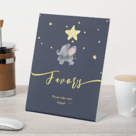 Expositor En L Elefante lindo y favoritos de Baby Shower en globo