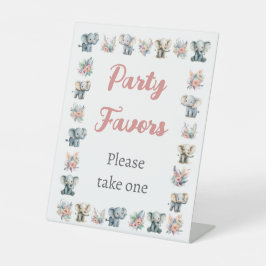 Expositor En L Elefantes y flores de la selva boho cumpleaños