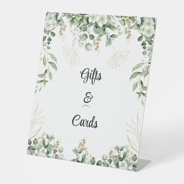 Expositor En L Elegancia encantada: vegetación y Rótulo Boda de o (Anverso)