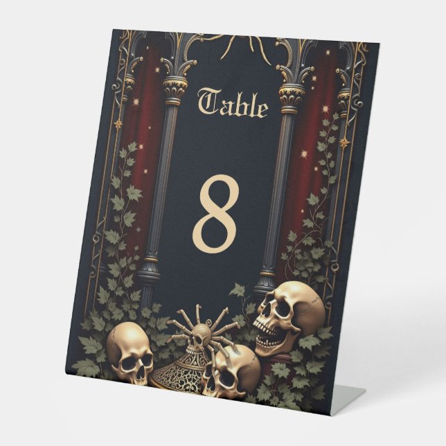 Expositor En L Elegancia gótica oscura. Impresionante arco (Anverso)