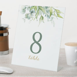 Expositor En L Elegancia verde fresco diseño eucalipto