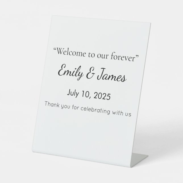 Expositor En L Elegant Baby Shower Pedestal Sign | Floral & Gold  (Anverso)