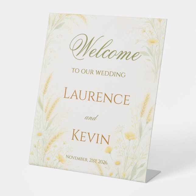 Expositor En L Elegant Botanical Wedding  (Anverso)