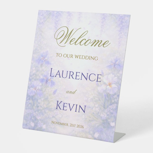 Expositor En L Elegant Botanical Wedding  (Anverso)