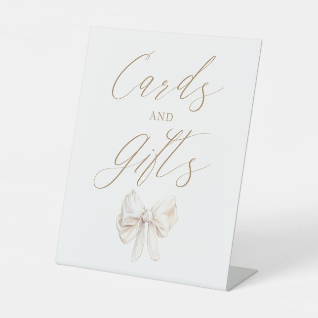 Expositor En L Elegant Coquette Bow Cards and Gifts (Anverso)