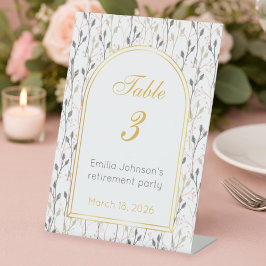 Expositor En L Elegant Floral Arch Retirement Party