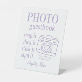 Expositor En L Elegant Floral Purple Bridal Shower