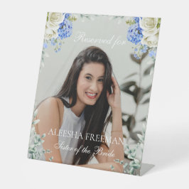 Expositor En L Elegant Hydrangea Wedding Reserved Memorial Chair