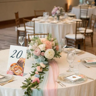 Expositor En L Elegant Lavender Purple Floral Wedding Table Numb