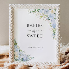 Expositor En L Elegant Light Blue Babies Are Sweet Sign