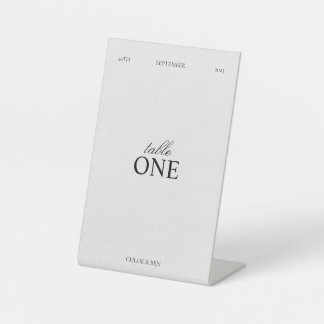 Expositor En L Elegant, Personalized Table Numbers