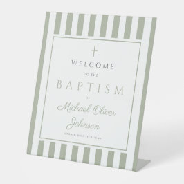 Expositor En L Elegant Religious Sage Green Baptism