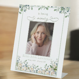 Expositor En L Elegant Simple Eucalyptus Photo In loving memory