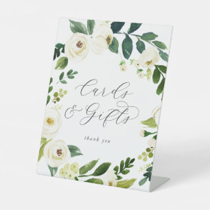 Expositor En L Elegant White Floral Cards and Gifts