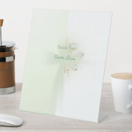 Expositor En L Elegante abstracto floral Cross baptism peatonal s