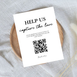 Expositor En L Elegante Ayúdanos A Capturar El Código QR De Amor