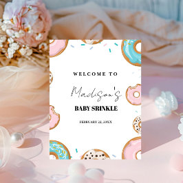 Expositor En L Elegante Baby SPrinkle Baby Shower Welcome Sign
