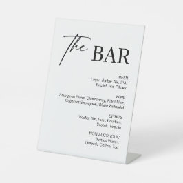 Expositor En L Elegante bar Boda blanco y negro