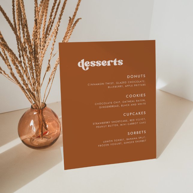 Expositor En L Elegante bar de postres retro Naranja quemado (Subido por el creador)