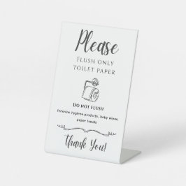 Expositor En L Elegante Blanco y Negro Personalizado
