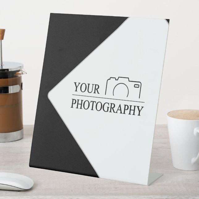 Expositor En L Elegante boda Añadir fotografía personalizada (In Situ)