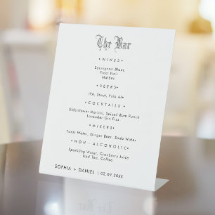 Expositor En L Elegante Boda De Estilo Inglés Antiguo Bar