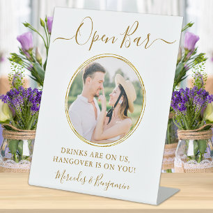 Expositor En L Elegante Boda de fotografía de oro personalizado d
