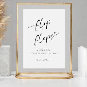 Expositor En L Elegante Boda Flip Flop Pies de baile