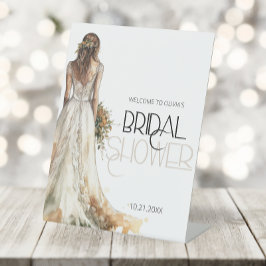 Expositor En L Elegante Boda Novia Gown Bridal Shower Bienvenida