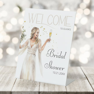 Expositor En L Elegante Boda Novia Gown Bridal Shower Bienvenida