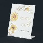 Expositor En L Elegante Boho Sunflower Cards & Gifts Shower<br><div class="desc">Sencillo, refinado y con un bonito estilo: este cartel de cartas y regalos guía a los huéspedes con gracia. Diseñado para elevar incluso los momentos de exposición más funcionales, combina el encanto rústico con una cuidadosa tipografía y detalles botánicos. Un complemento perfecto para las mesas de regalo, los arreglos de...</div>