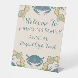 Expositor En L Elegante Cangrejo Festín-Acuarela Cangrejos Azules