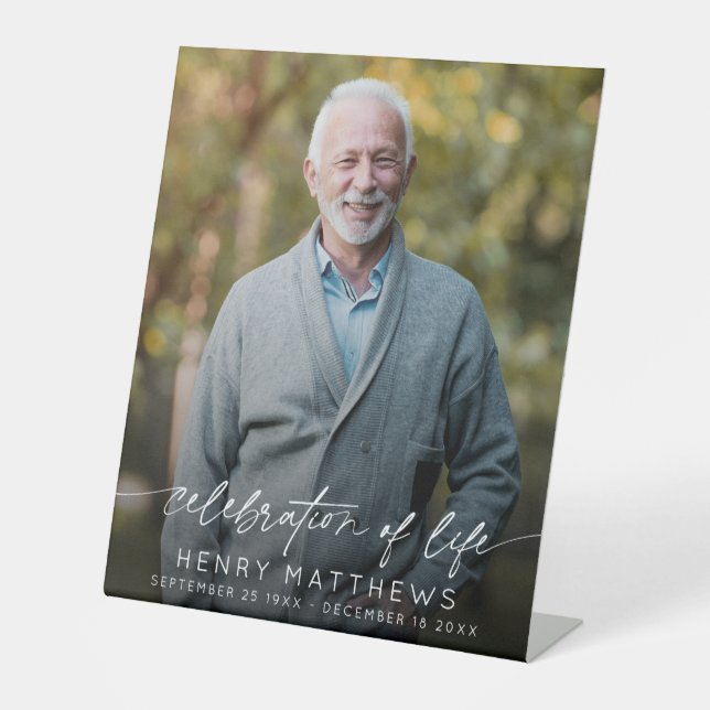 Expositor En L Elegante celebración del funeral de Life Script (Anverso)