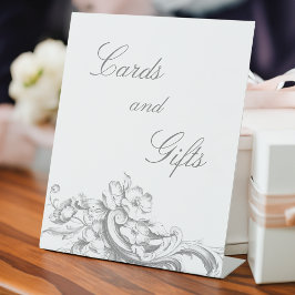 Expositor En L Elegante clásico floral rococó francés