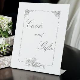 Expositor En L Elegante clásico floral rococó francés