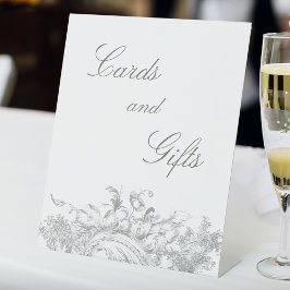 Expositor En L Elegante clásico floral rococó francés