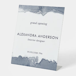 Expositor En L Elegante color de agua gris profundo Apertura míni