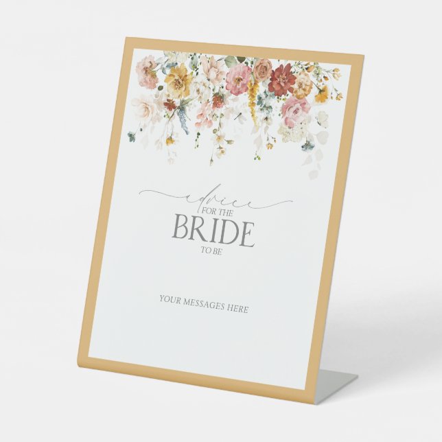 Expositor En L Elegante Consejo De Flora Silvestre Amarilla A La  (Anverso)