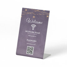 Elegante contraseña WIFI para la empresa familiar