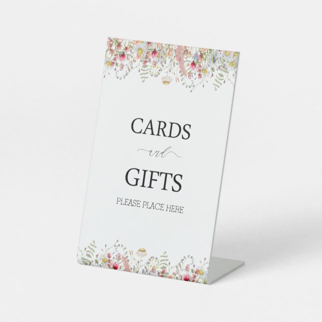 Expositor En L Elegante ducha de flores silvestres (Anverso)