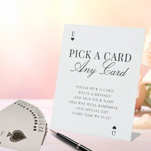 Expositor En L Elegante Elige una Tarjeta Cualquier Tarjeta Libro