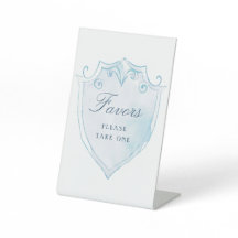 Elegante Escudo de color azul claro