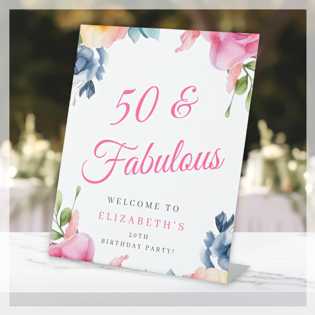 Expositor En L Elegante fiesta de cumpleaños número 50 (Subido por el creador)