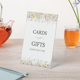 Expositor En L Elegante flor silvestre Floral Bridal Shower Pedes