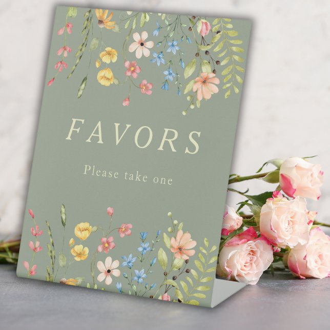 Expositor En L Elegante Flores Silvestres La boda de sabores favo (Subido por el creador)