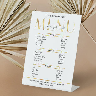 Expositor En L Elegante Glam Gold Effect Business Price List