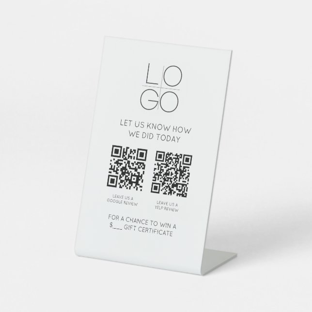 Expositor En L Elegante Guión Mínimo Código CR Revisión del clien (Anverso)