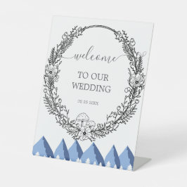 Expositor En L Elegante invierno Wonderland Snowflakes