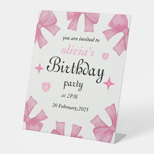 Expositor En L Elegante invitación de cumpleaños - Haz tu celebra (Anverso)