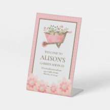 Elegante Jardín Acuático Rosa Gingham